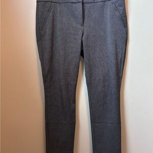 LOFT Black and White Patterned Trousers